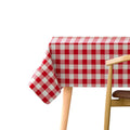 Check Tablecloth – Grey & White or Red & White Gingham, Wipe-Clean - Red & White Gingham, 150cm x 228cm