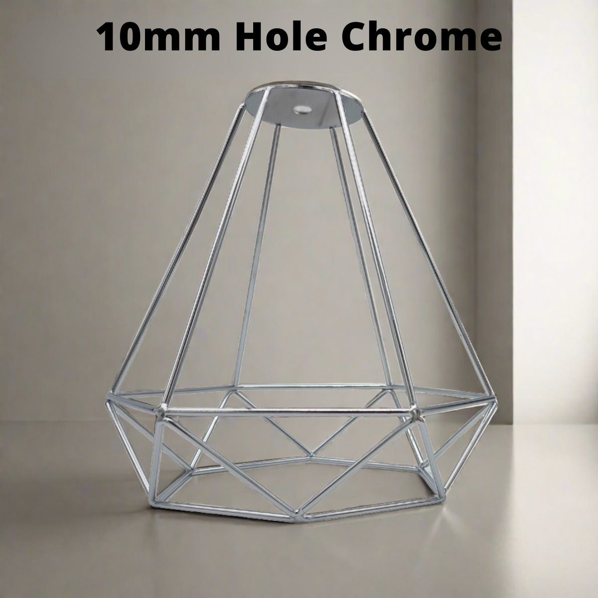 Diamond Wire Cage Lamp Shade – Easy Fit with Reducer Ring - photo 21