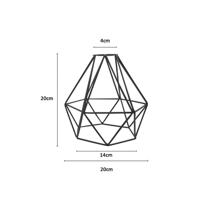 Diamond Wire Cage Lamp Shade – Easy Fit with Reducer Ring - photo 4