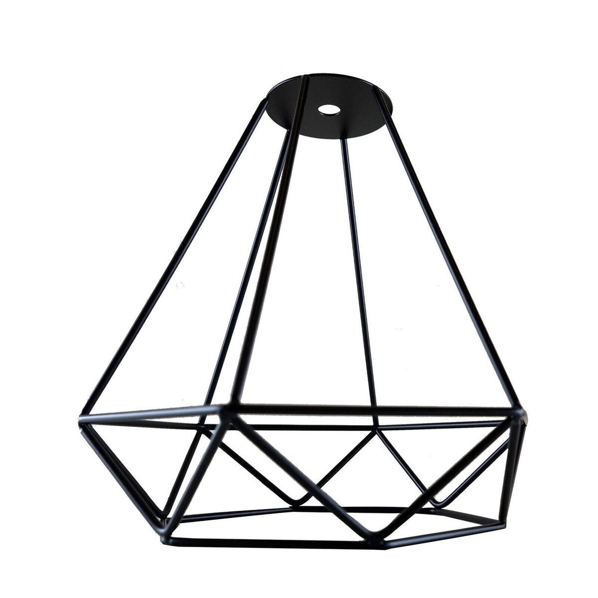 Diamond Wire Cage Lamp Shade – Easy Fit with Reducer Ring - photo 5