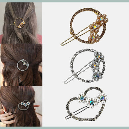 Pearl & Crystal Hair Slides – 7 Designs, Gold or Silver Tone, 1 or 2 Slides - photo 3