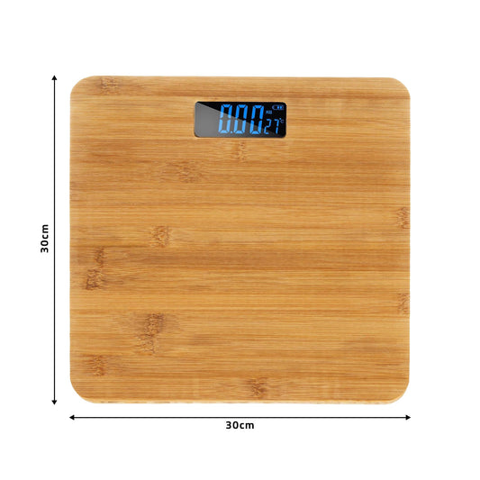 Digital Bathroom Weighing Machine Wooden Body Weight Scale~1183