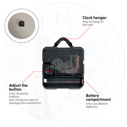 retro wall clock accessories
