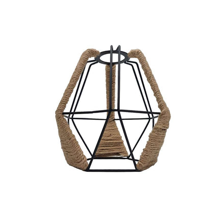 Rope Wrapped Cage Lamp Shade – Easy Fit, 3 Styles - photo 2